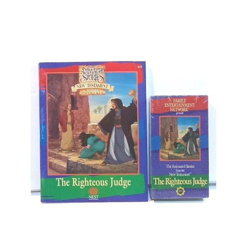 Animated Stories  The New Testament The Righteous King VHS Tape  Activity Book